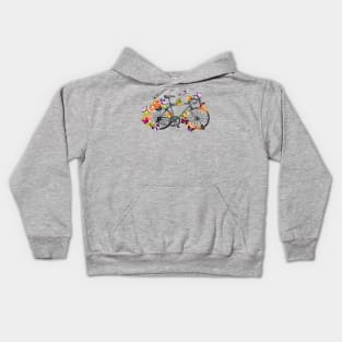 Butterfly flower racing bicycle T-Shirt Kids Hoodie